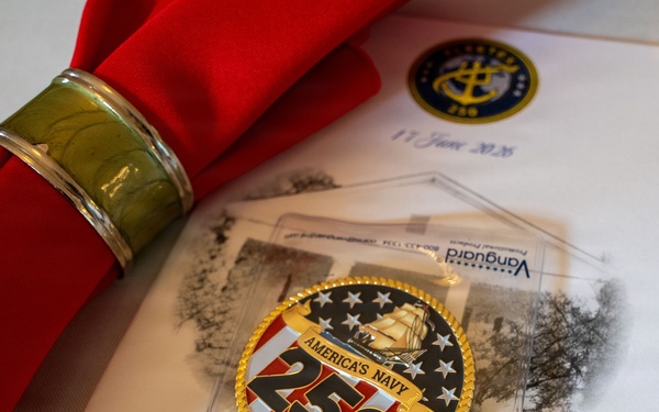 Vice Adm. Doug Perry hosts a dinner for allies and partners