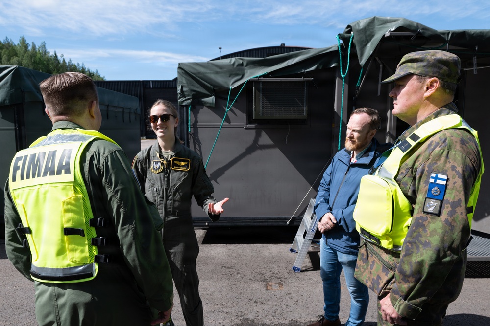 Military Aviation Authority, Finland visits 493 FS, FGS at Ramstein Flag 26
