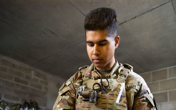 Day 2: U.S. and British Army medics train together during close-quarters battle drills