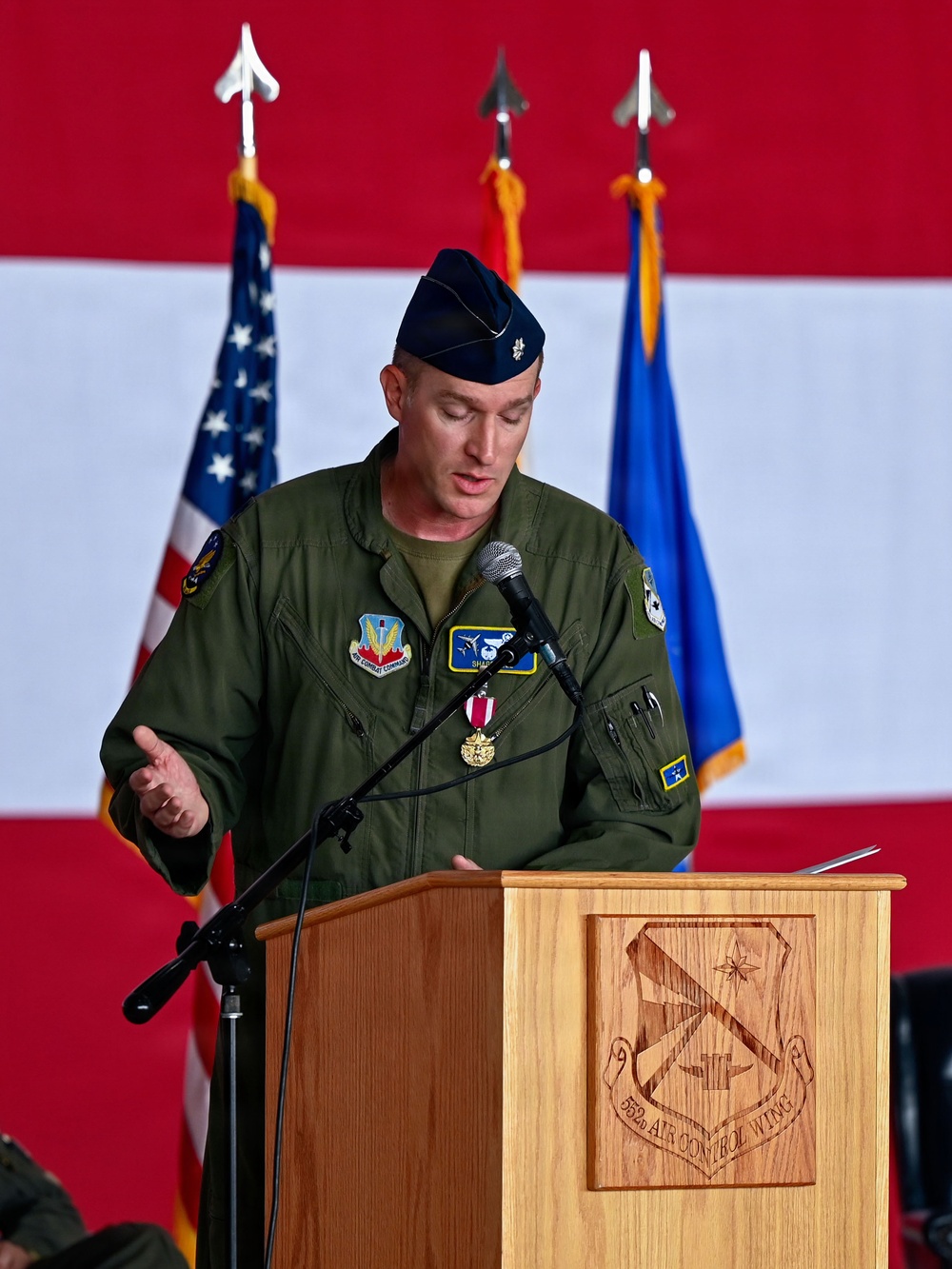 965th Airborne Air Control Squadron welcomes new commander