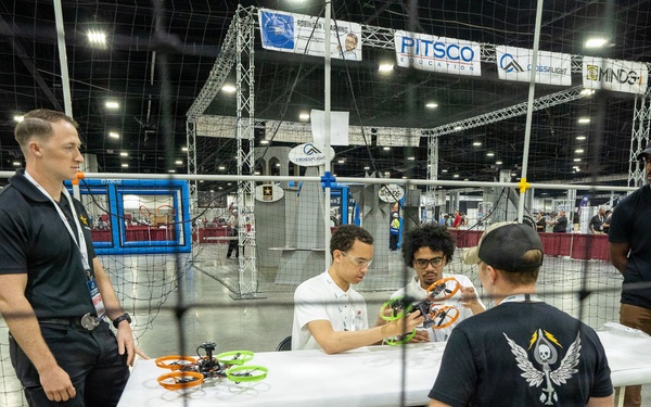 U.S Army Drone Team watch the drone competition at SkillsUSA 2026