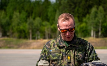 493 FGS gift Finnish air force commemorative unit flag