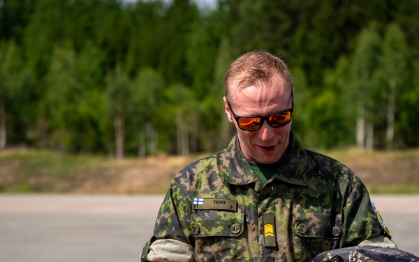 493 FGS gift Finnish air force commemorative unit flag