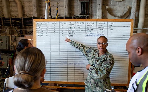 USNS Mercy Sailors Hold MERCEX 26-3, Strengthening Naval Medical Readiness