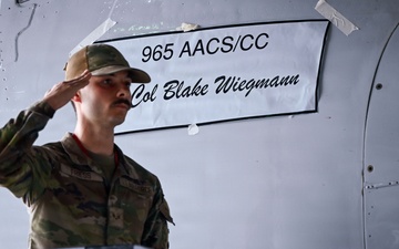 965th Airborne Air Control Squadron welcomes new commander