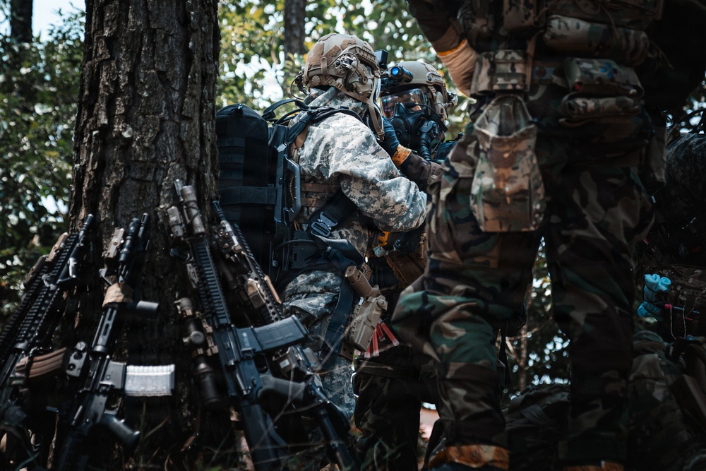 3rd SFG (A) 14th Chemical Reconnaissance Detachment and EOD demonstrate operational readiness during exercise Venom Shield