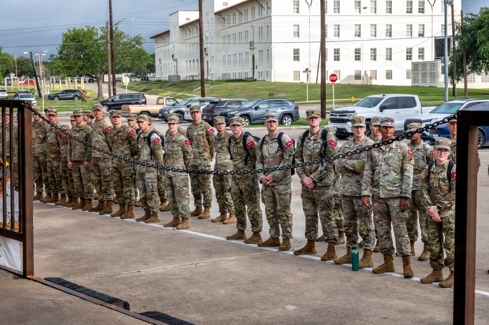 502d LRS distributes equipment to new officers