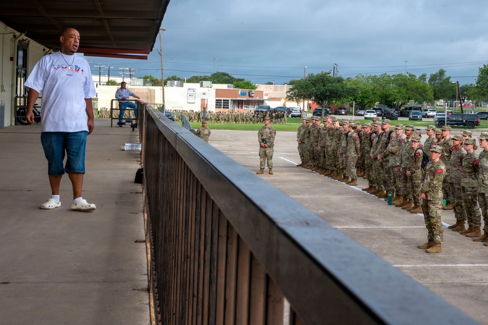 502d LRS distributes equipment to new officers