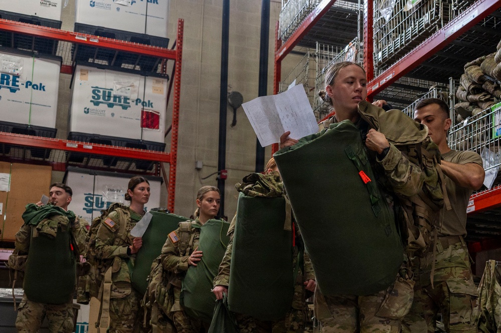 502d LRS distributes equipment to new officers