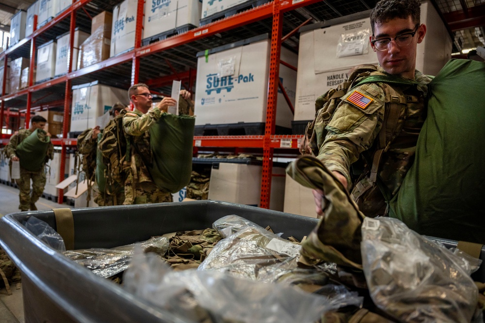 502d LRS distributes equipment to new officers
