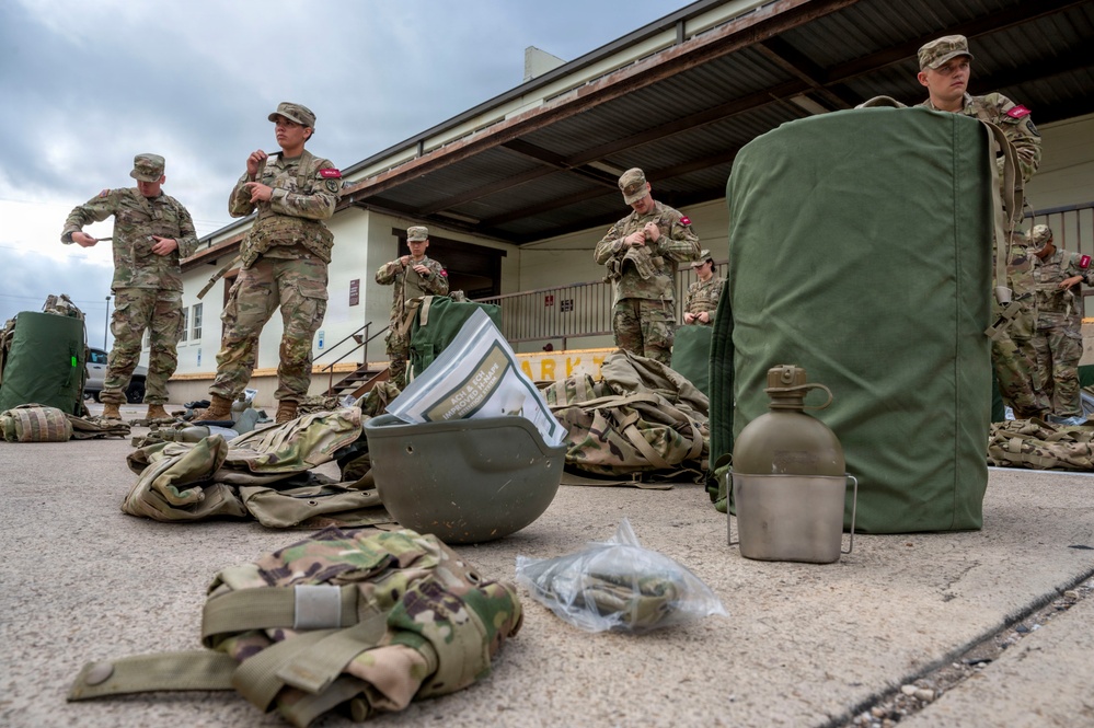 502d LRS distributes equipment to new officers
