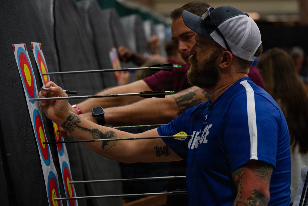 Air Force Warrior Games athletes compete in archery