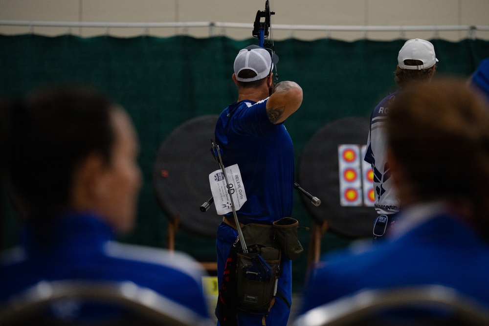 Air Force Warrior Games athletes compete in archery