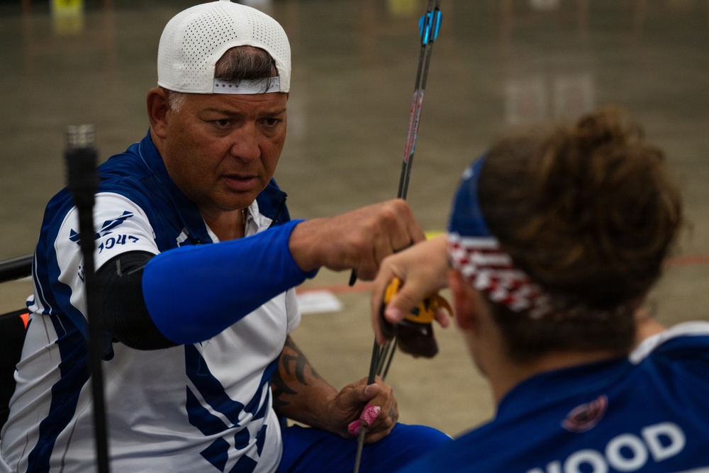 Air Force Warrior Games athletes compete in archery