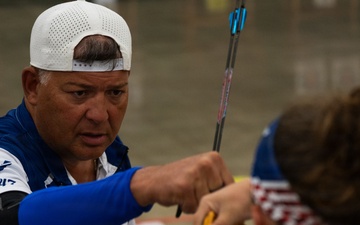 Air Force Warrior Games athletes compete in archery