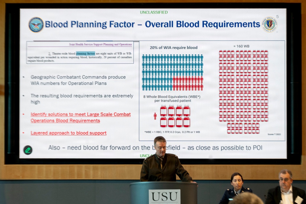Defense Health Agency Outlines Joint Force Blood Therapy Strategy at National Forum