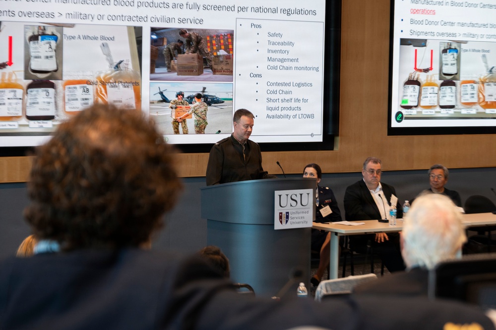 Defense Health Agency Outlines Joint Force Blood Therapy Strategy at National Forum