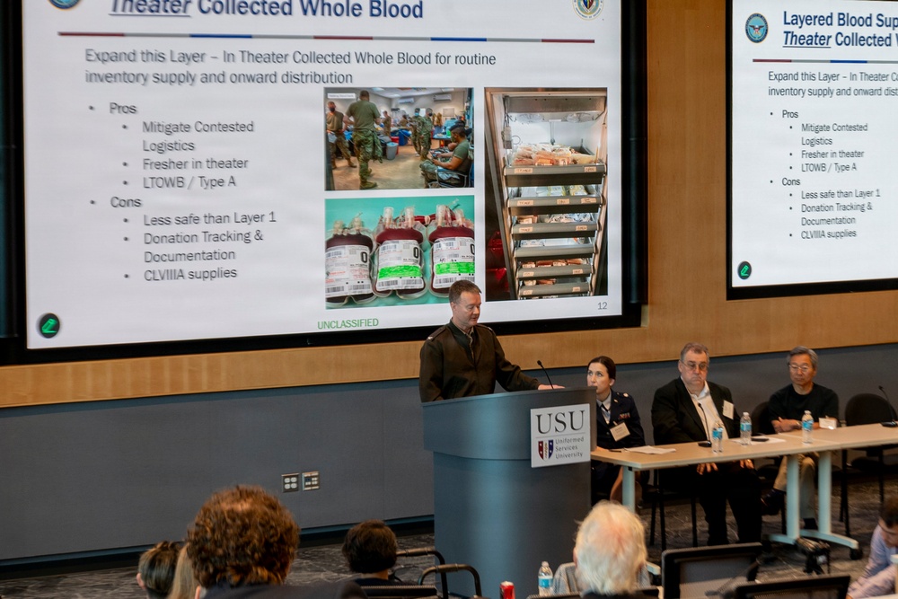 Defense Health Agency Outlines Joint Force Blood Therapy Strategy at National Forum