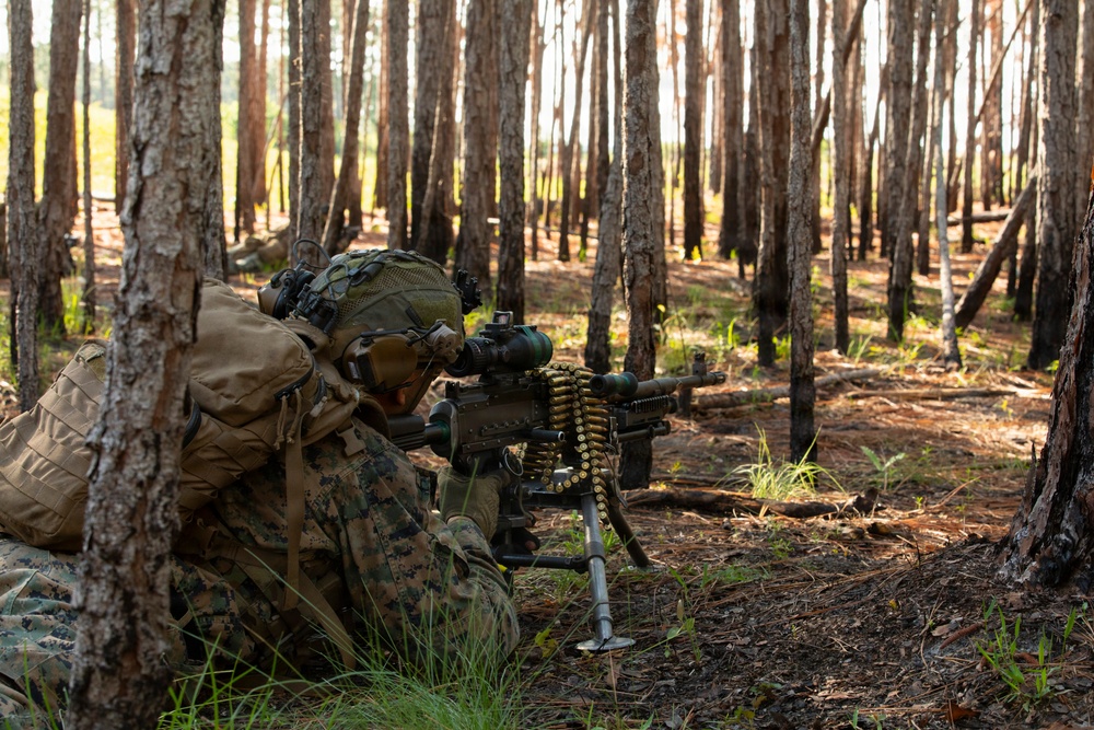 Advanced Infantry Training Company Participates in a Live Fire Exercise