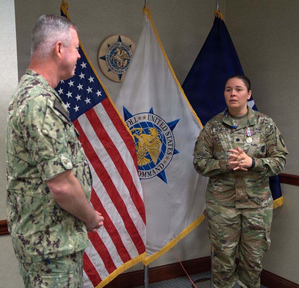 LTC Jodie McQuillan EOT at USTRANSCOM J-4/5/7