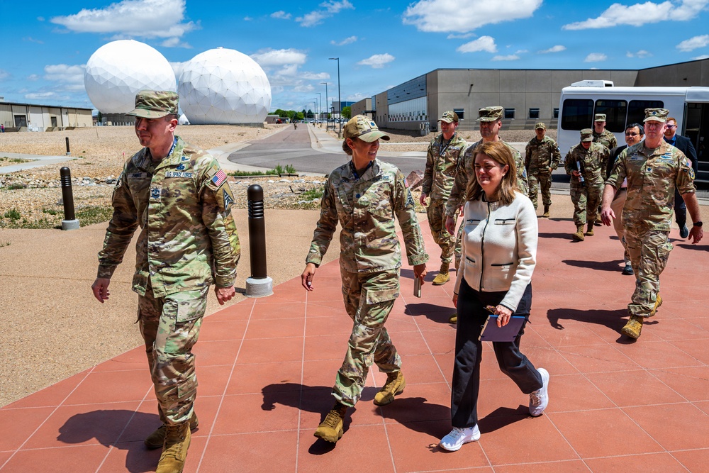 We recently welcomed two U.S. Space Force Senior Executive Service leaders to Buckley SFB!