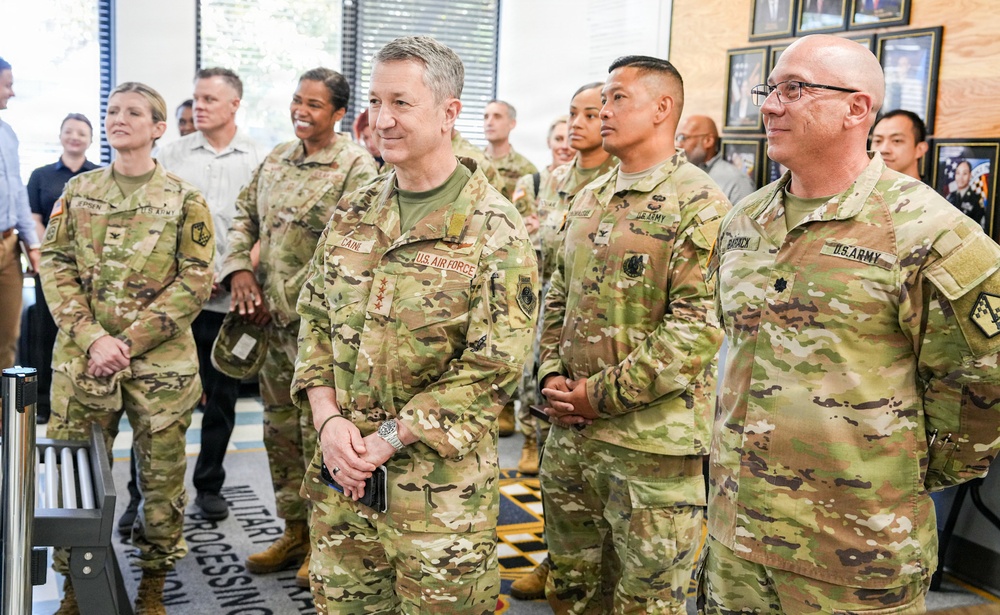 Chairman of the Joint Chiefs of Staff Gen. Dan Caine Visits Fort Hamilton and New York City Military Entrance Processing Station