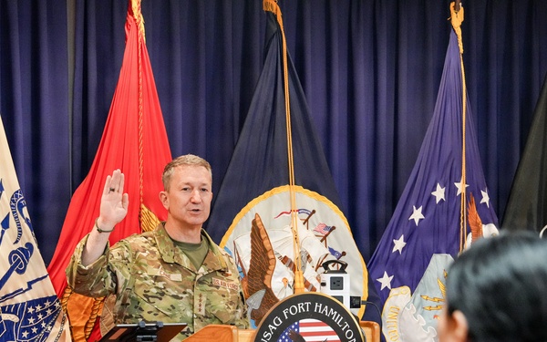 Chairman of the Joint Chiefs of Staff Gen. Dan Caine Visits Fort Hamilton and New York City Military Entrance Processing Station