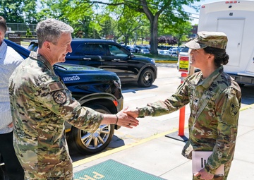Chairman of the Joint Chiefs of Staff Gen. Dan Caine Visits Fort Hamilton and New York City Military Entrance Processing Station