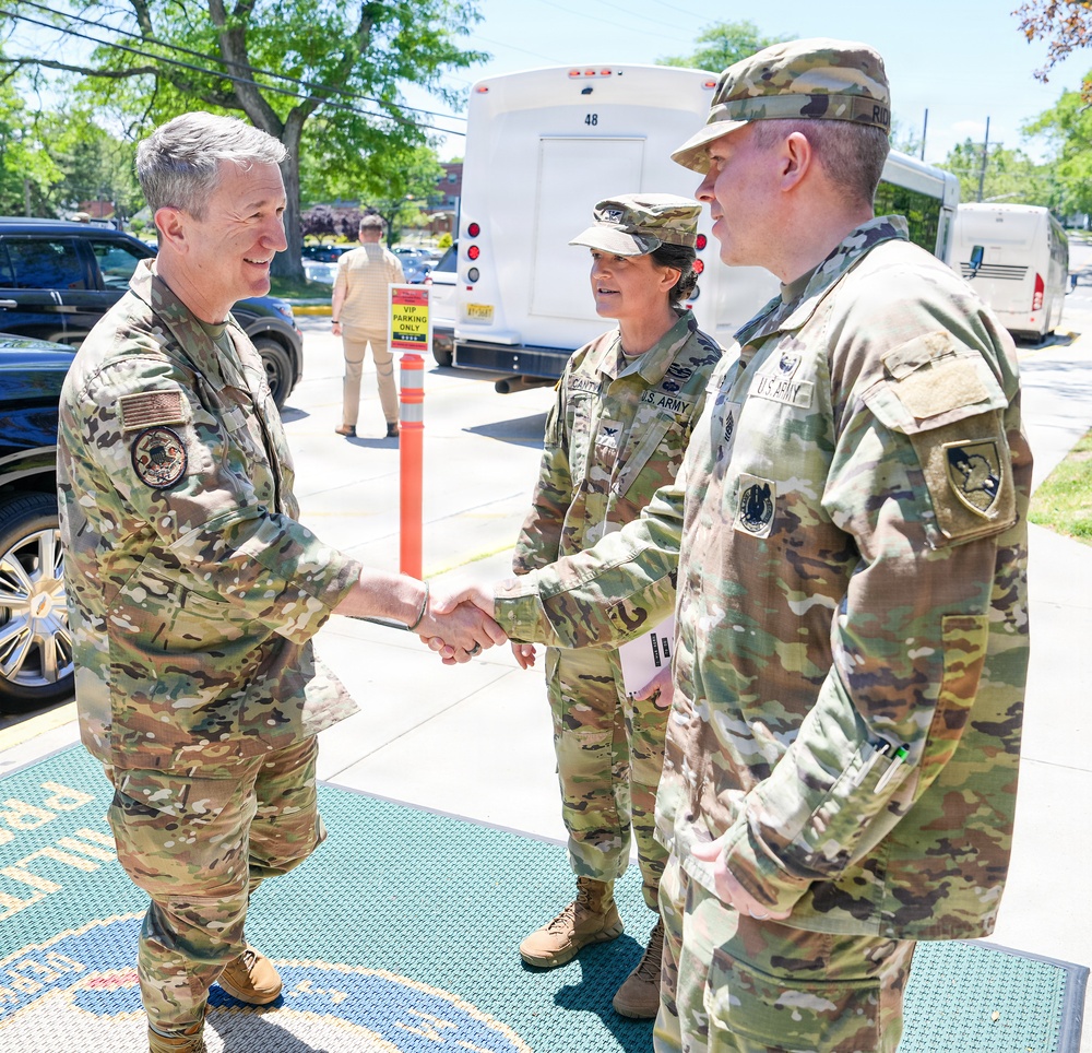 Chairman of the Joint Chiefs of Staff Gen. Dan Caine Visits Fort Hamilton and New York City Military Entrance Processing Station