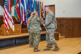 MSCoE’s first command chief warrant officer passes saber to successor