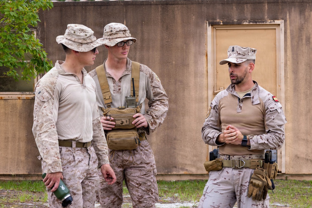 Fleet Exercise 250 | Marines with V1/2 conduct urban terrain training with Spanish and French marines