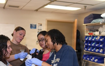 Military medical training goes hands-on for local students