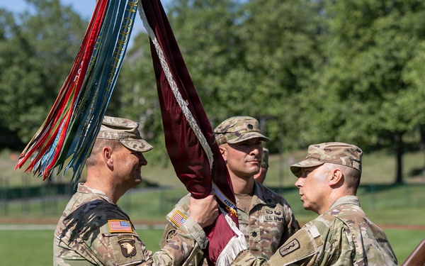 421st Multifunctional Medical Battalion Conducts Change of Command, Relinquishment of Responsibility Ceremony