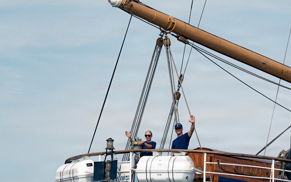 USCGC Eagle sails into Charleston