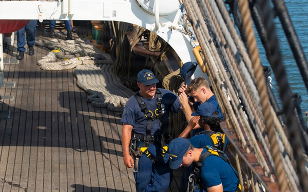 USCGC Eagle sails into Charleston
