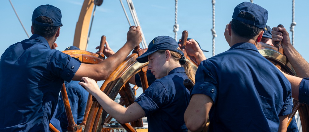 USCGC Eagle sails into Charleston