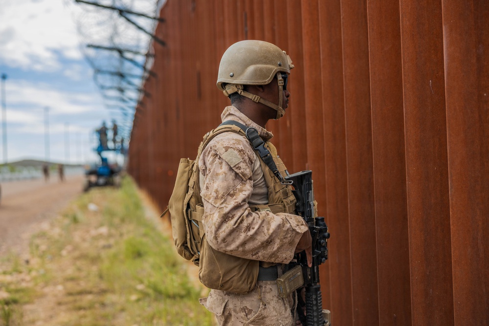 A Day on the Line: JTF-SB Marines Reinforce Southern Border Security