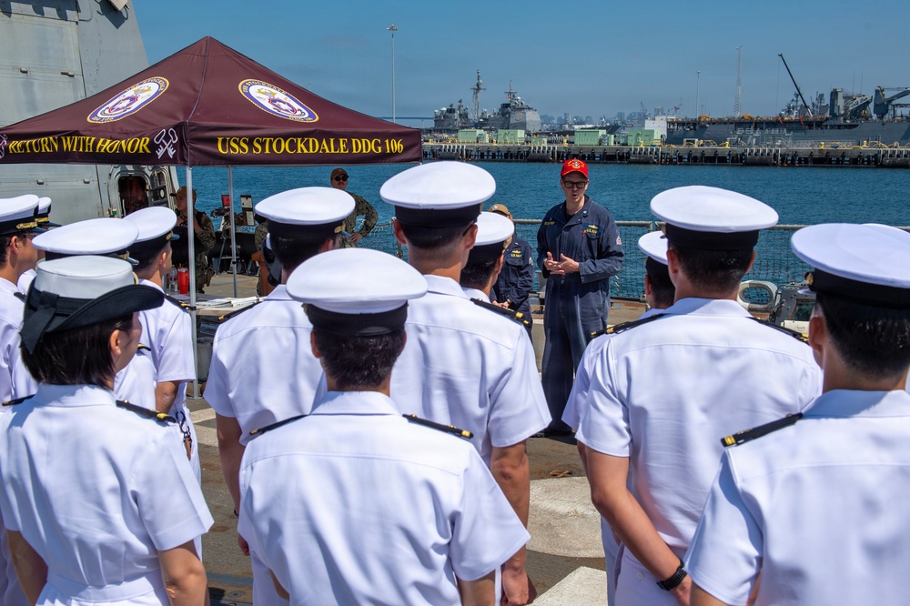 JMSDF Visits USS Stockdale