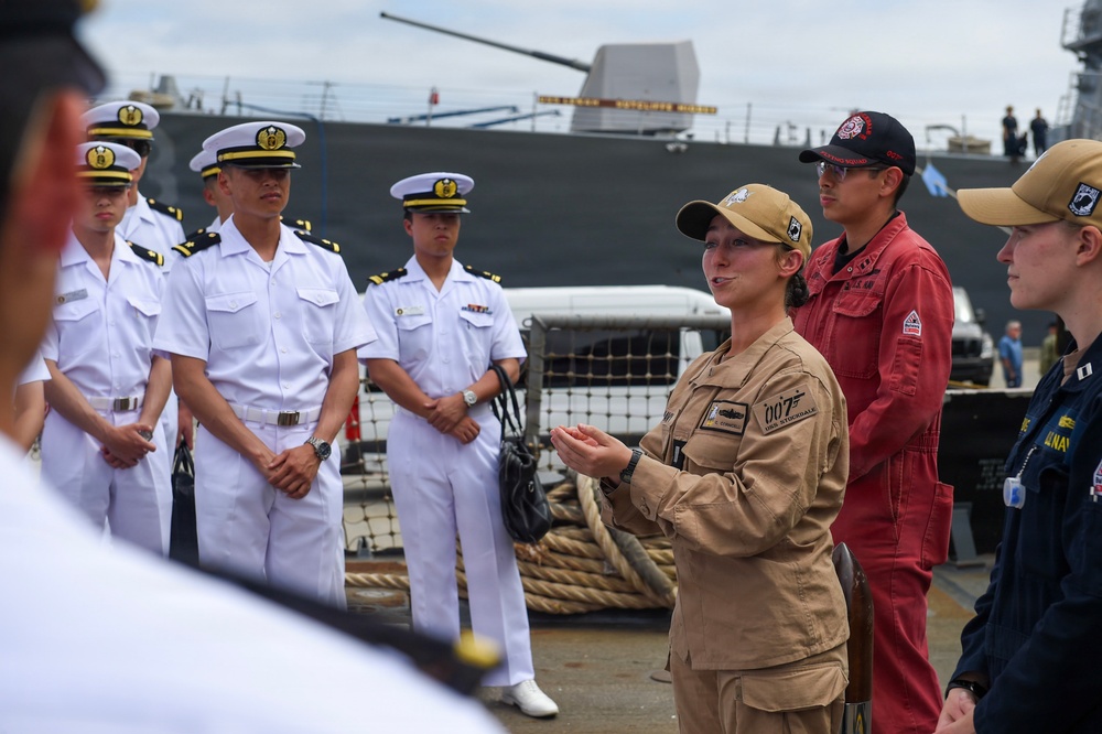 JMSDF Visits USS Stockdale