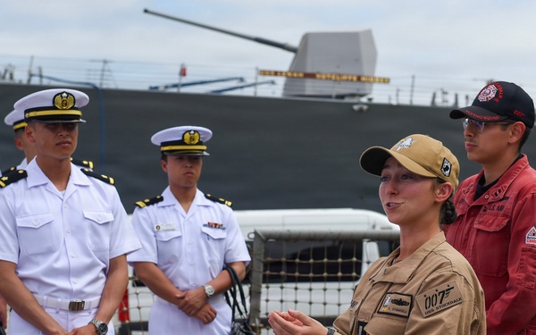 JMSDF Visits USS Stockdale