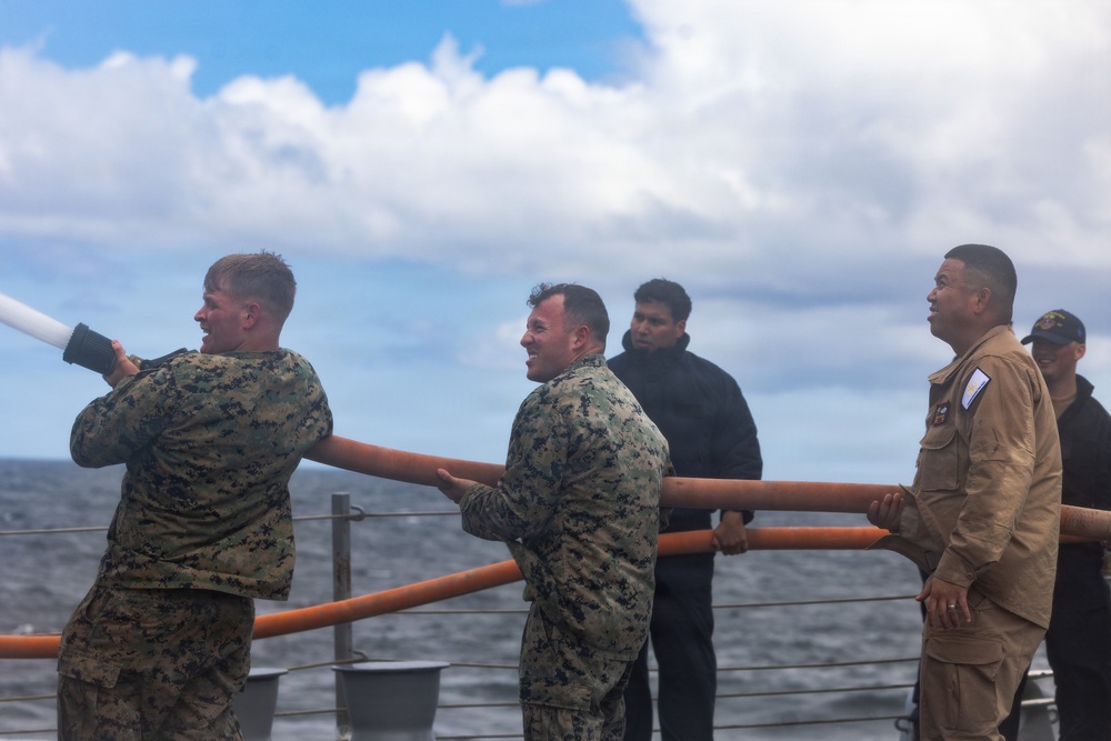 Marines and Sailors participate in Portland Fleet Week Rose Festival