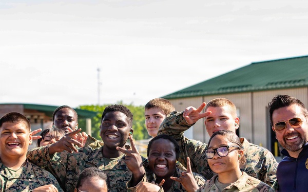Camp Atterbury Hosts Junior ROTC and Lt. Gov Micah Beckwith