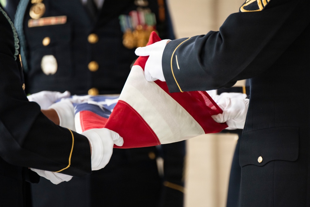Military Funeral Honors are Conducted for Secret Service Agent and U.S. Army Spc. 3 Clinton Hill