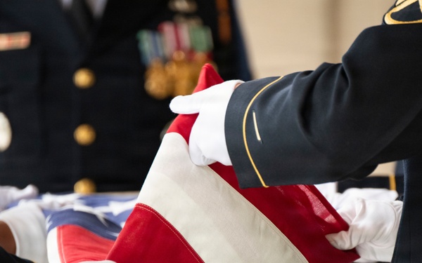 Military Funeral Honors are Conducted for Secret Service Agent and U.S. Army Spc. 3 Clinton Hill