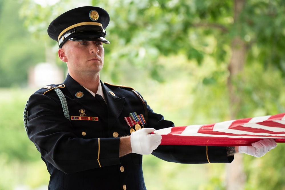 Military Funeral Honors are Conducted for Secret Service Agent and U.S. Army Spc. 3 Clinton Hill
