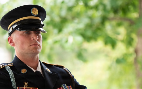 Military Funeral Honors are Conducted for Secret Service Agent and U.S. Army Spc. 3 Clinton Hill