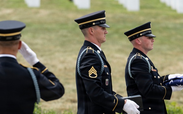Military Funeral Honors are Conducted for Secret Service Agent and U.S. Army Spc. 3 Clinton Hill