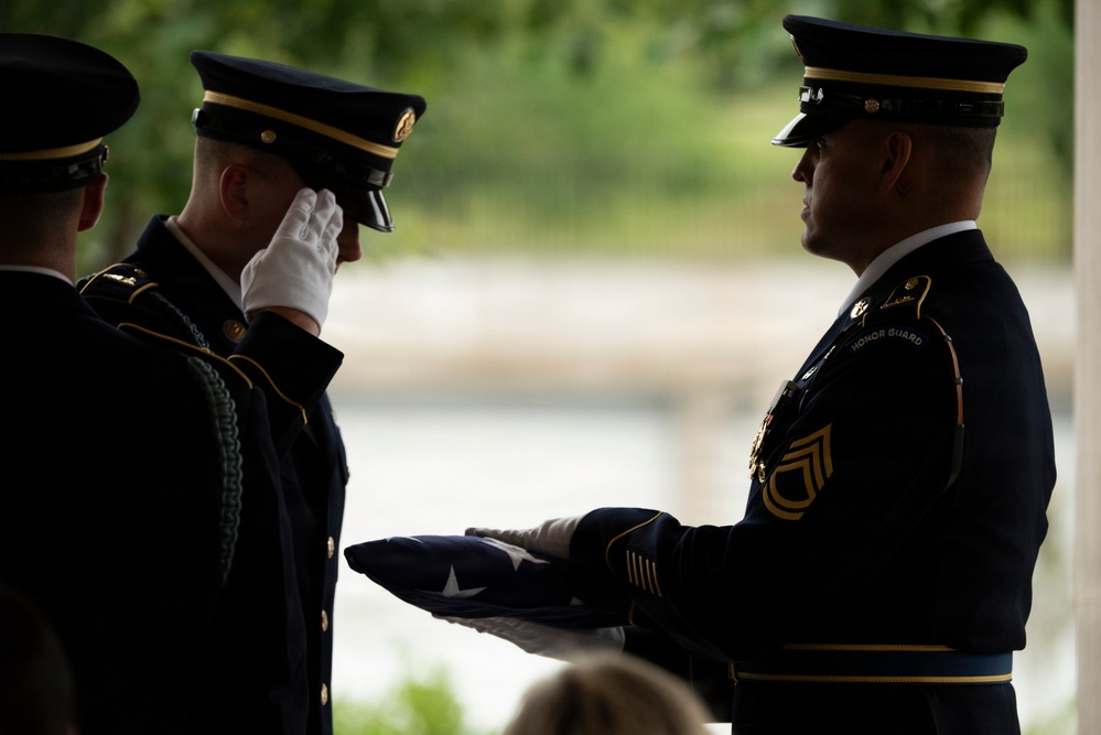 Military Funeral Honors are Conducted for Secret Service Agent and U.S. Army Spc. 3 Clinton Hill