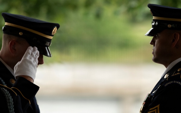 Military Funeral Honors are Conducted for Secret Service Agent and U.S. Army Spc. 3 Clinton Hill