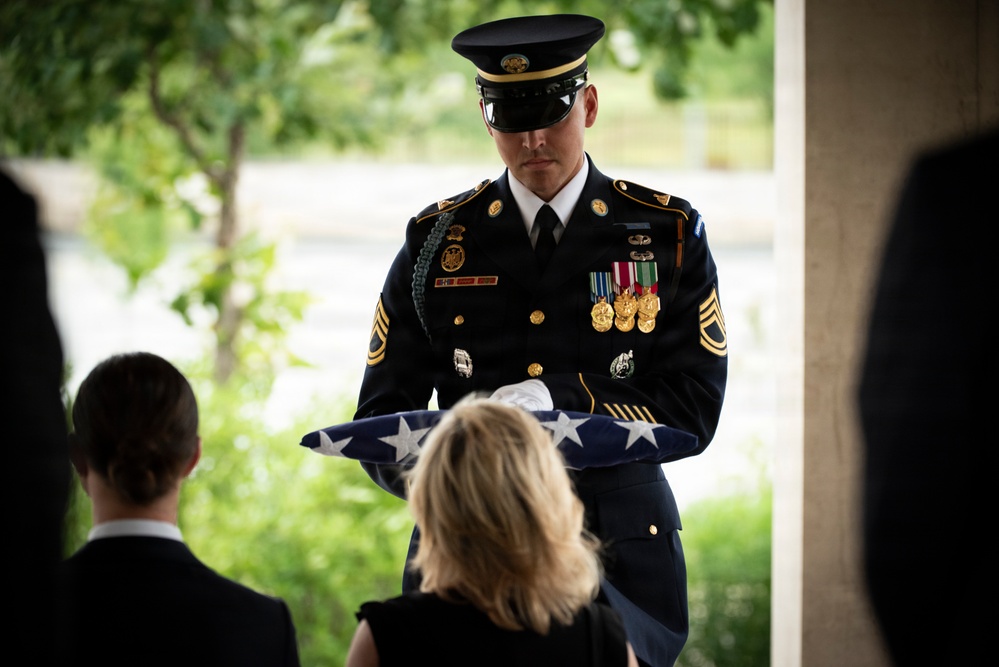 Military Funeral Honors are Conducted for Secret Service Agent and U.S. Army Spc. 3 Clinton Hill